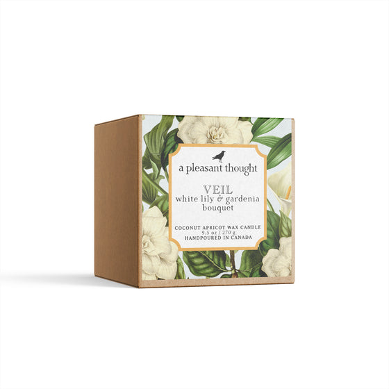 Veil | White Lily & Gardenia Bouquet | Candle