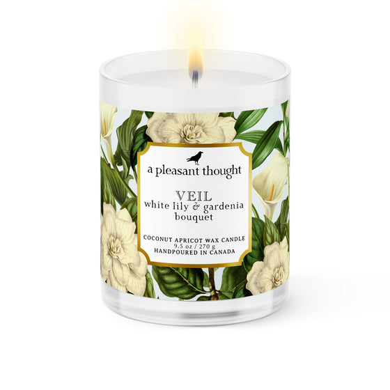 Veil | White Lily & Gardenia Bouquet | Candle
