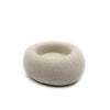 Concrete tealight candle holder white light grey a pleasant thought