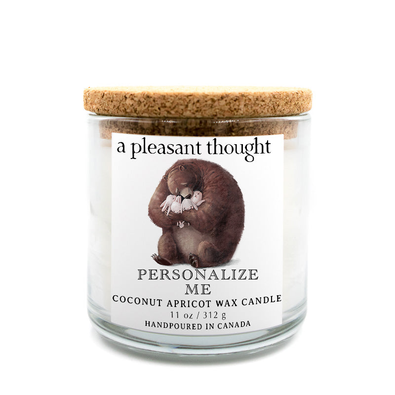 Bear Hug Custom Storybook Candle A Pleasant Thought