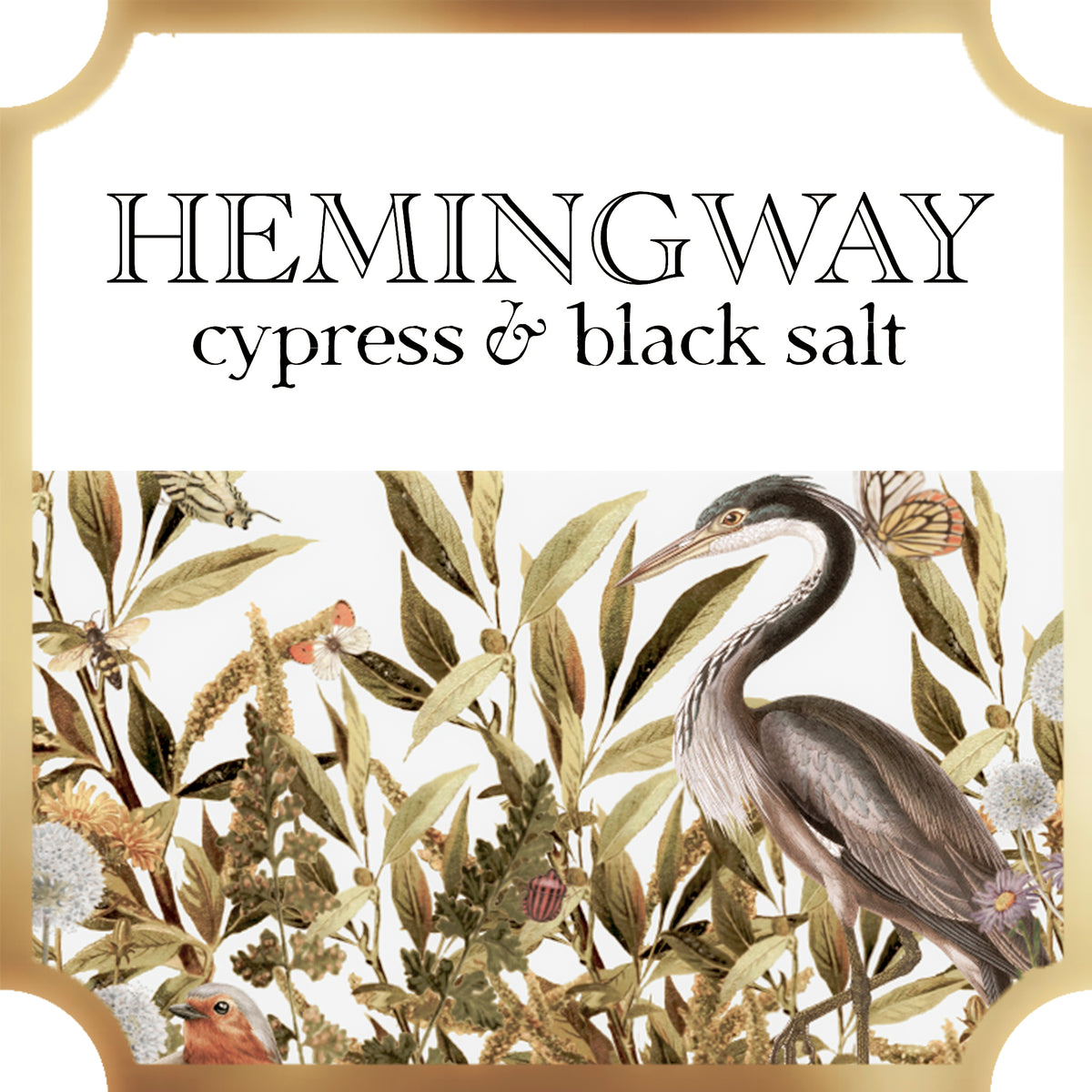 Hemingway, Cypress & Black Salt