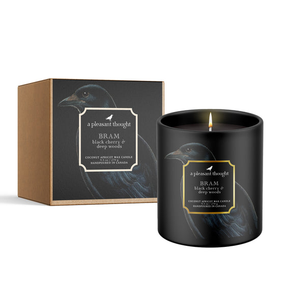 Bram | Black Cherry & Deep Woods | Raven Candle