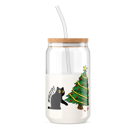 Cats & Christmas Trees | Beer Can Glass | Glassware