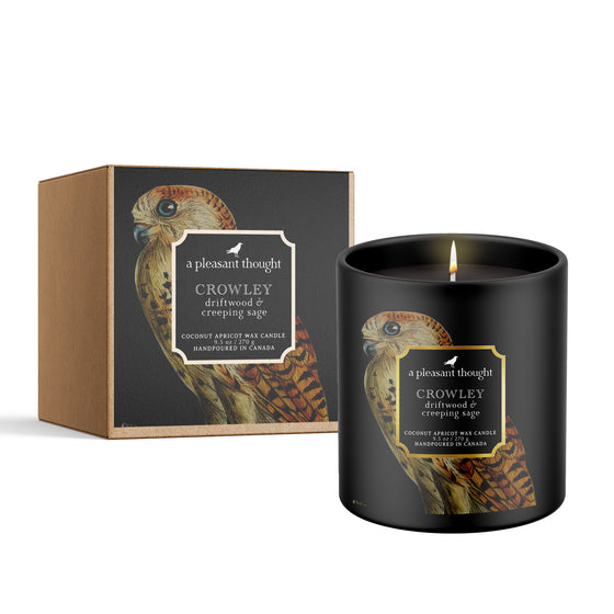 Crowley | Driftwood & Creeping Sage | Raven Candle