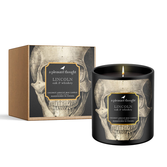 Lincoln | Oak & Whiskey | Raven Candle