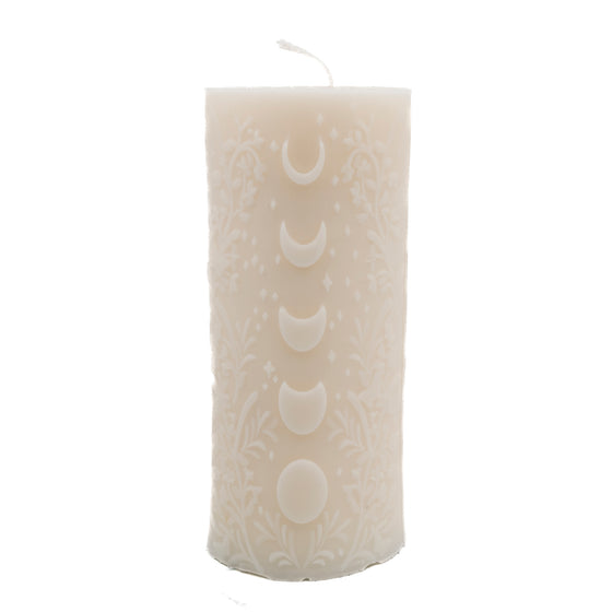 Moon Phases Candle | Pillar