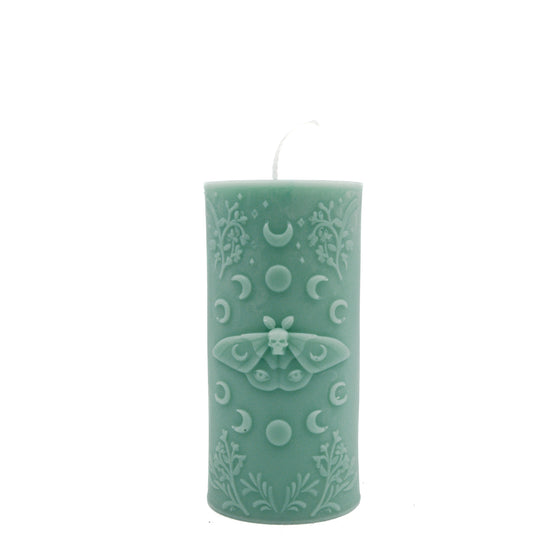 Moth and Moon Candle | Pillar