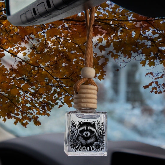 Raccoon & Flowers | Car Diffuser