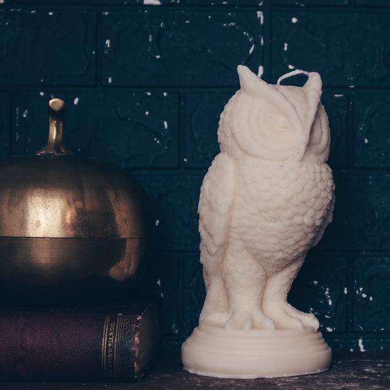 Snowy Owl Candle | Pillar