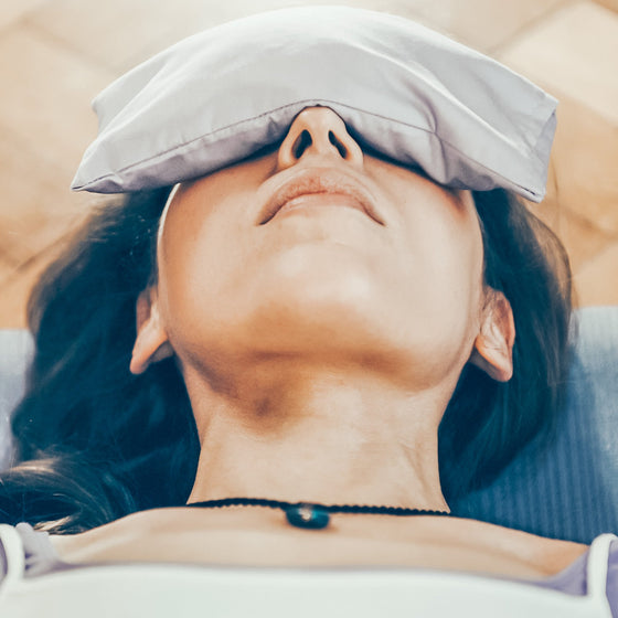 Handmade eye pillow benefits use