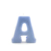Alphabet Candle Pillar Blue