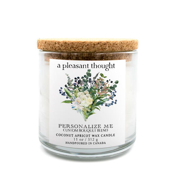 custom wedding bouquet candle a pleasant thought