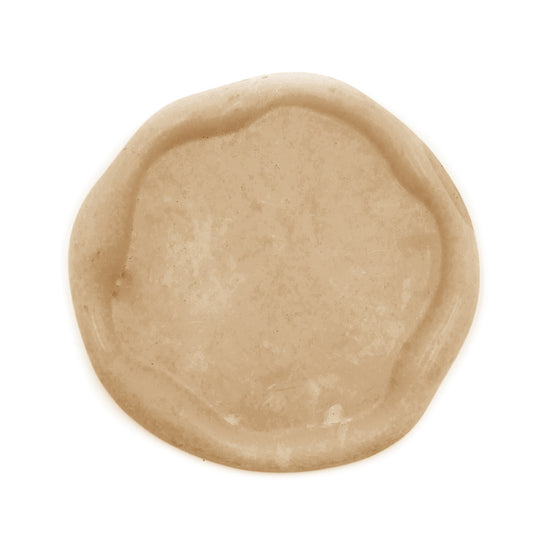 Concrete Abstract Round Dish sand beige