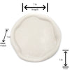 Concrete Abstract Round Dish sizing chart