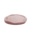 Concrete Abstract Round Dish side pink