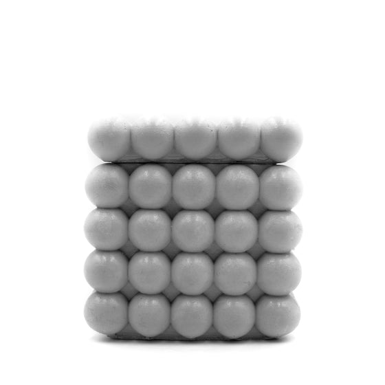 Concrete Bubble Cube Trinket Box grey gray