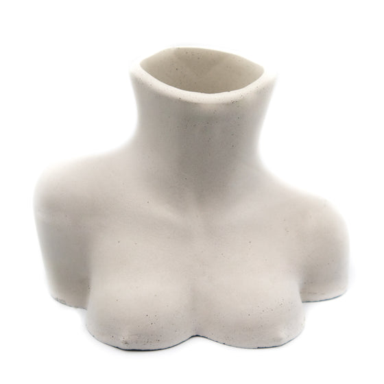Concrete Bust Vase top