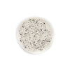 Concrete Crescent Moon Dish light grey with black splatter