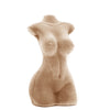 Concrete Curvy Woman Vase sand beige