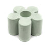 Concrete Daisy Taper Candlestick Holder sage green
