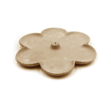  Concrete Daisy Flower Incense Holder  side sand beige