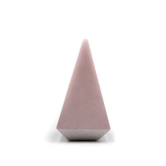 Concrete Diamond Ring Cone dusty rose pink