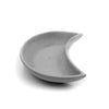 crescent moon trinket dish concrete grey gray