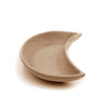 crescent moon trinket dish concrete sand beige