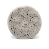 Concrete Moon Face Vase light grey with black spatter