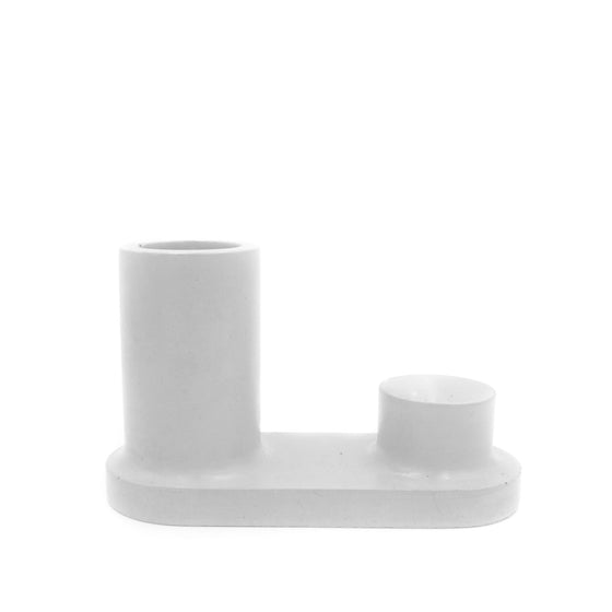 round incense holder concrete white a pleasant thought