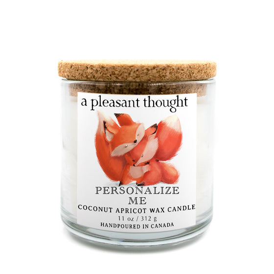 custom foxy hugs candle a pleasant thought
