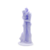 Embracing Couple Candle Pillar Purple Lilac