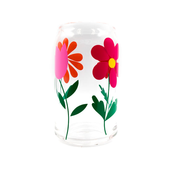 Flowers on a beer can glass a pleasant thought view 2