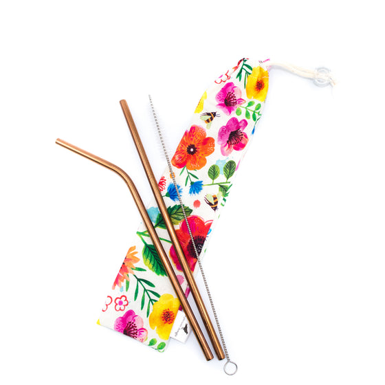 Flowers straw holder  a pleasant thought
