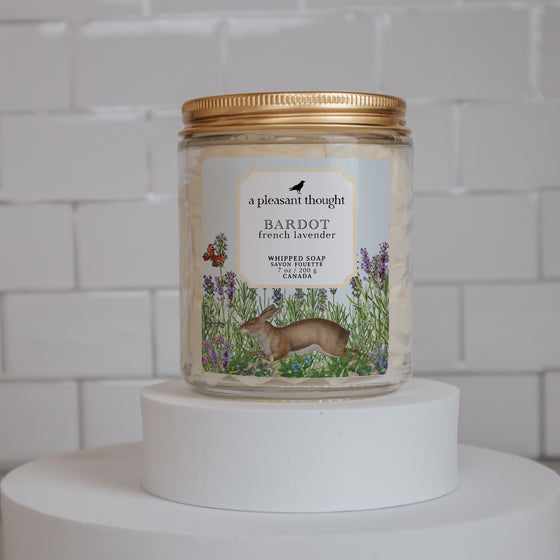 bardot french lavender whipped soap