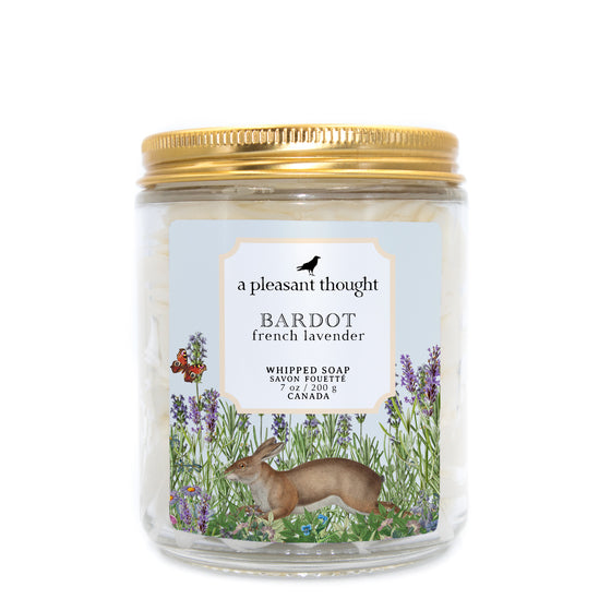bardot french lavender whipped soap a pleasant thought