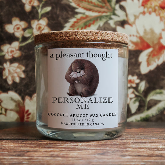 custom big bear candle a pleasant thought