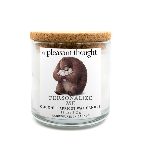 custom big bear candle a pleasant thought