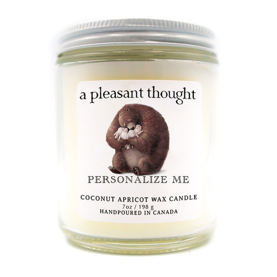 custom big bear candle a pleasant thought