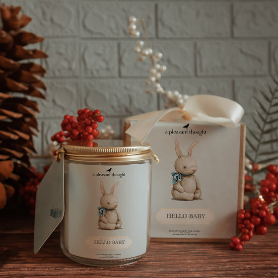 Hello Baby | Classic Sentiment Candle