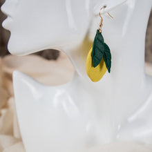  lemon drop polymer clay earrings dangles