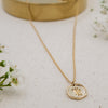 astrology zodiac sign pendant with dainty gold-filled cable chain necklace virgo