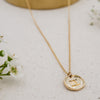 astrology zodiac sign pendant with dainty gold-filled cable chain necklace gemini