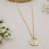 astrology zodiac sign pendant with dainty gold-filled cable chain necklace taurus