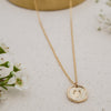 astrology zodiac sign pendant with dainty gold-filled cable chain necklace aries