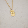 birth month flower gold-filled cable chain necklace november