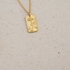 birth month flower gold-filled cable chain necklace february
