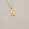 birth month flower gold-filled cable chain necklace october