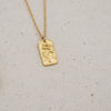 birth month flower gold-filled cable chain necklace march