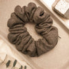 big scrunchie stretch fleece with zipper for storage grey